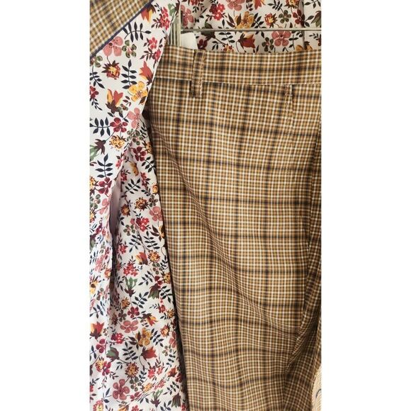 Paisley & Gray Gold, Ivory, Grey,Camel Plaid SB, 2 Button Suit, NWOT - Picture 5 of 9